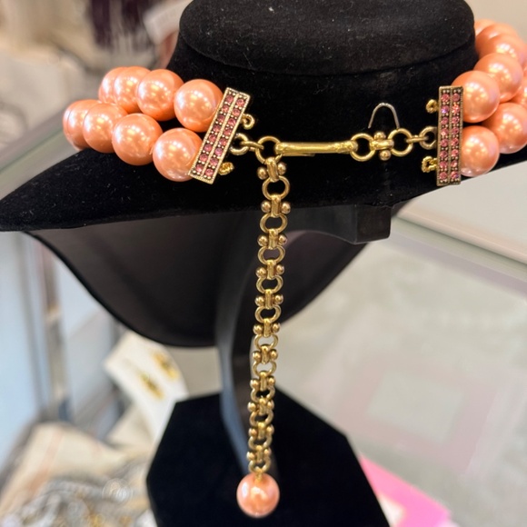 Heidi Daus Pink Pearls and Seashells Necklace - Picture 5 of 7